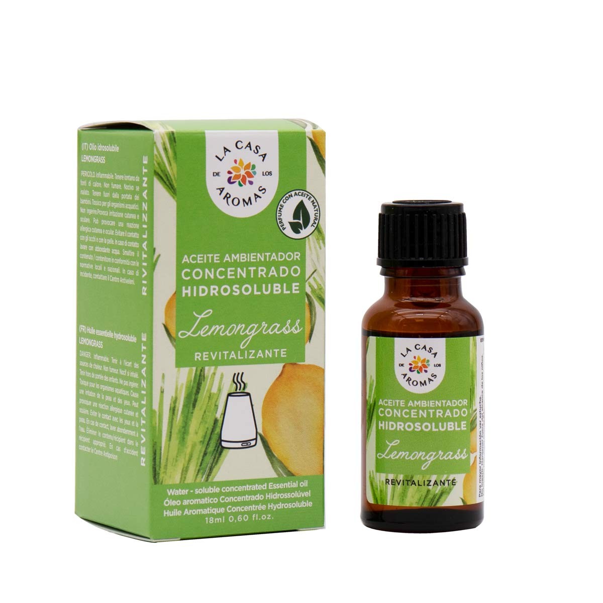 Aceite Esencial Hidrosoluble lemongrass, 18ml
