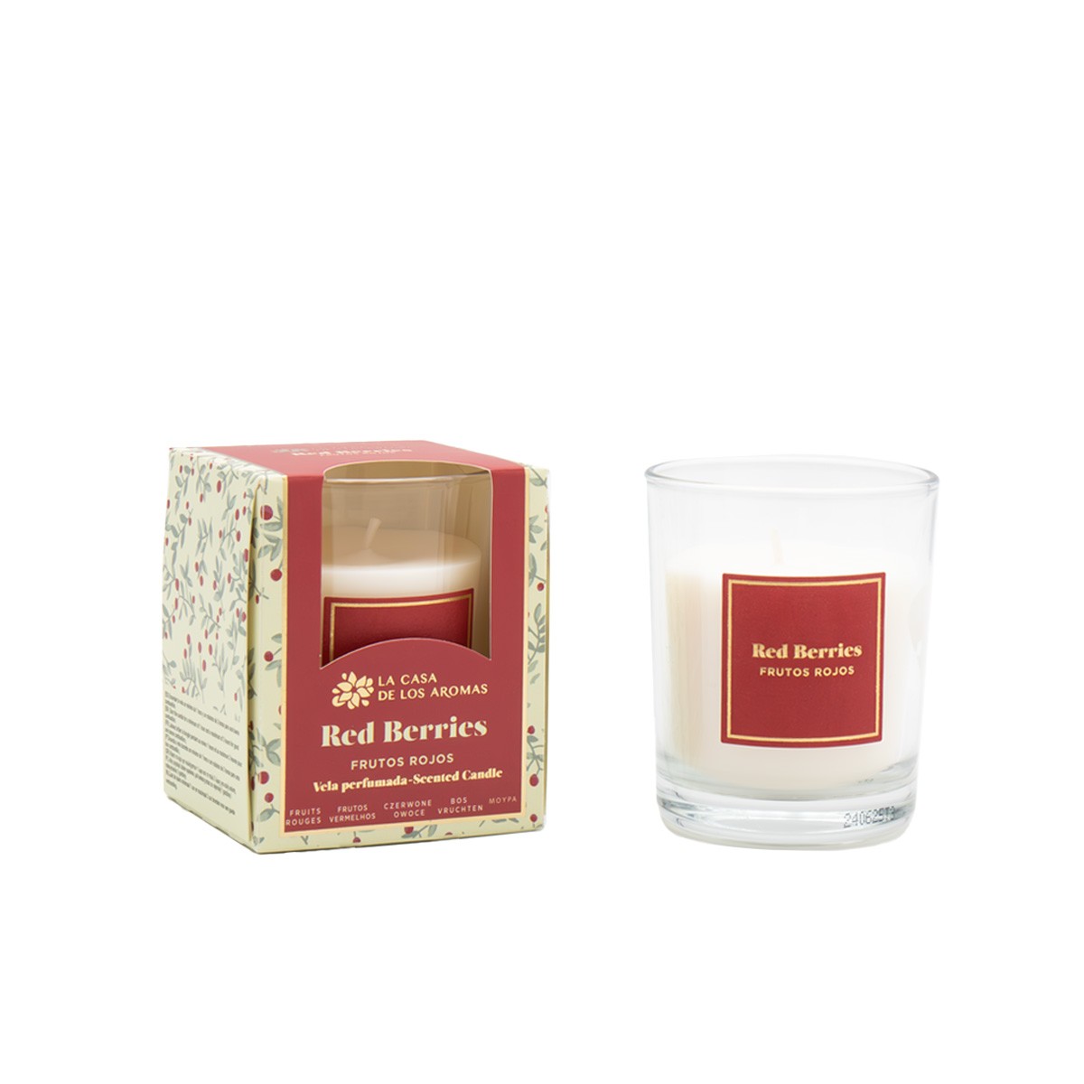 (6) CHRISTMAS CANDLE RED...