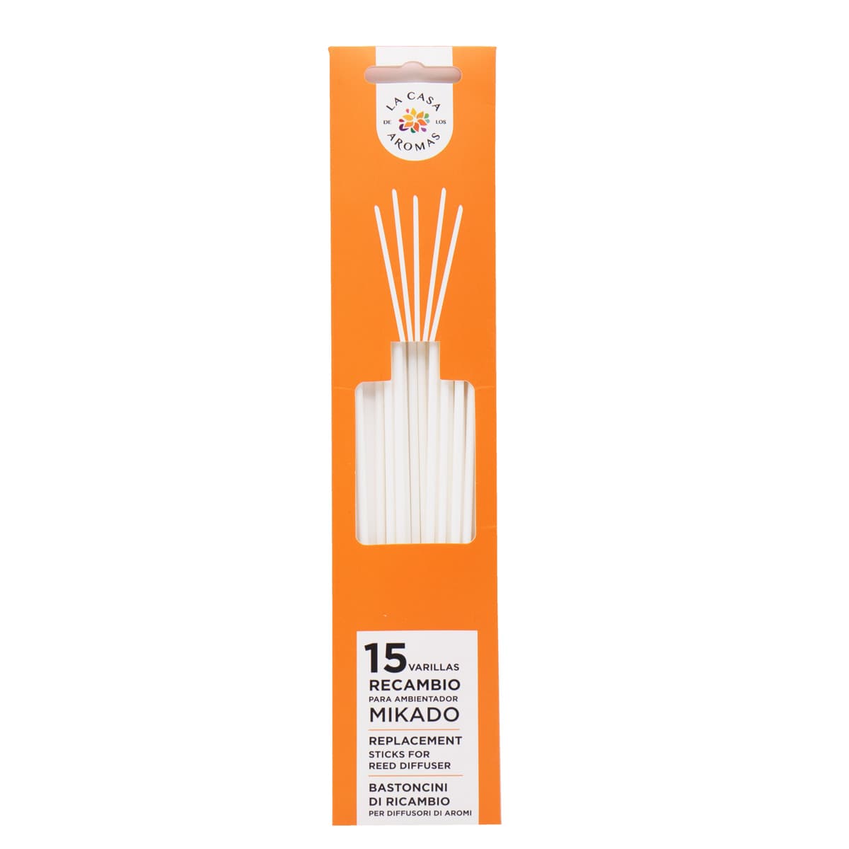 (1) ESTUCHE 15 STICKS FIBRA BLANCO 20.5CM (3*5)