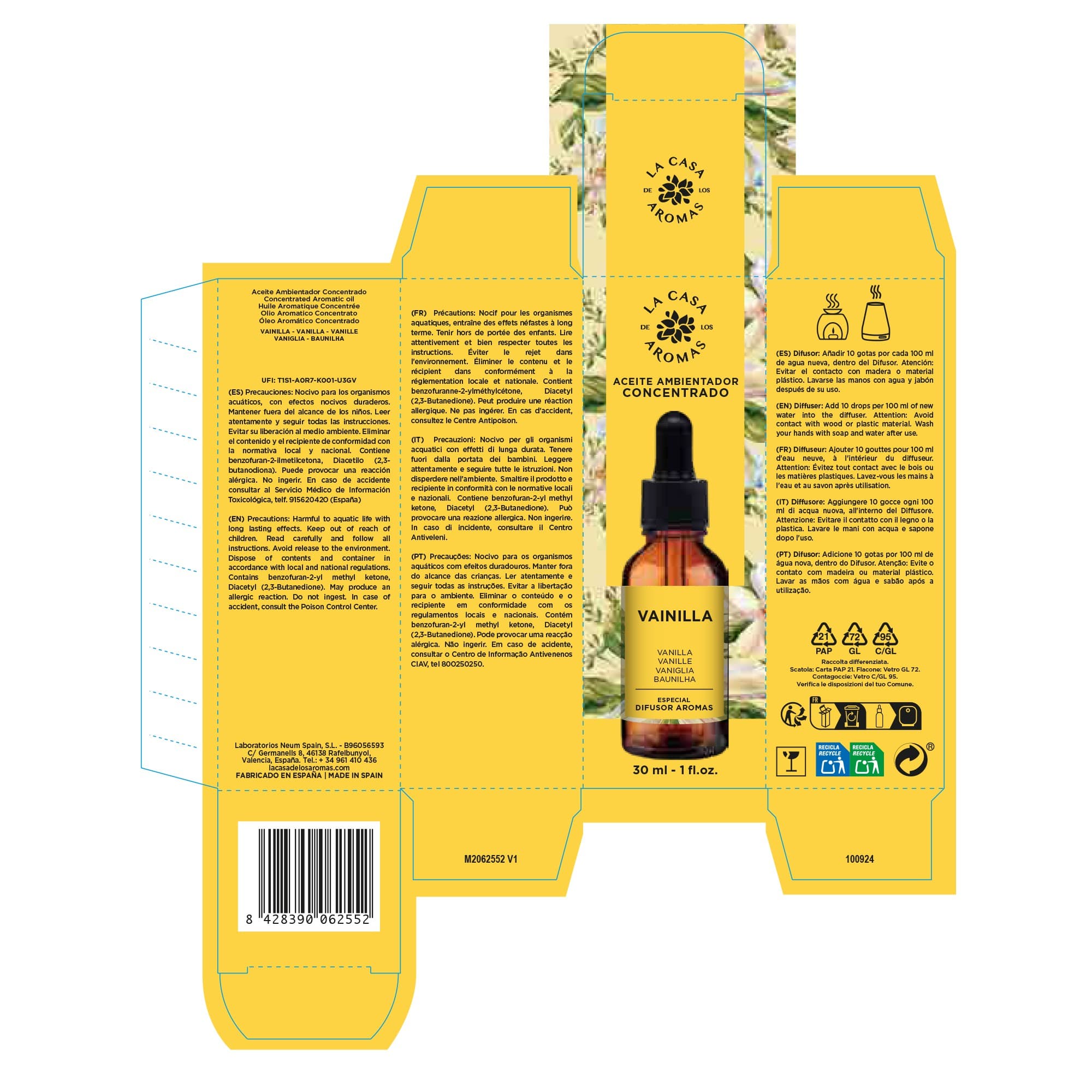 EXP.12 AC.HIDRO VAINILLA 30 ML CASA AROMAS