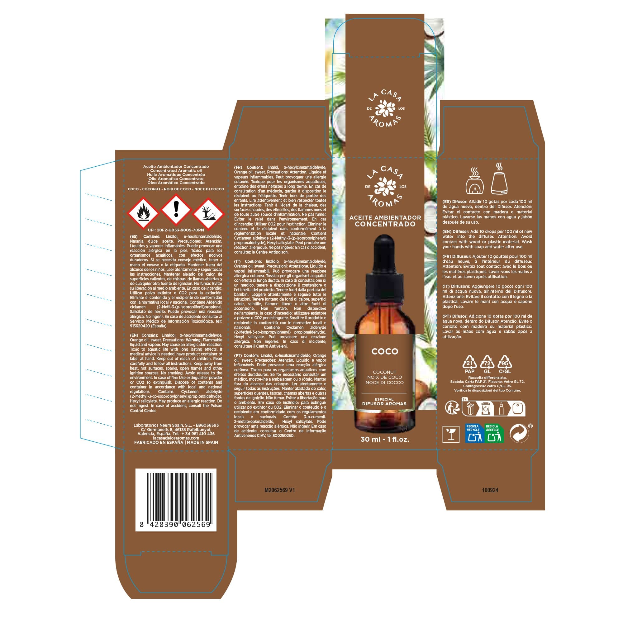 EXP.12 AC.HIDRO COCO 30 ML CASA AROMAS